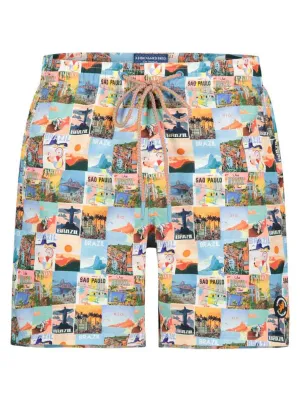 A Fish Named Fred - Brazil Posters Print Swimming Shorts