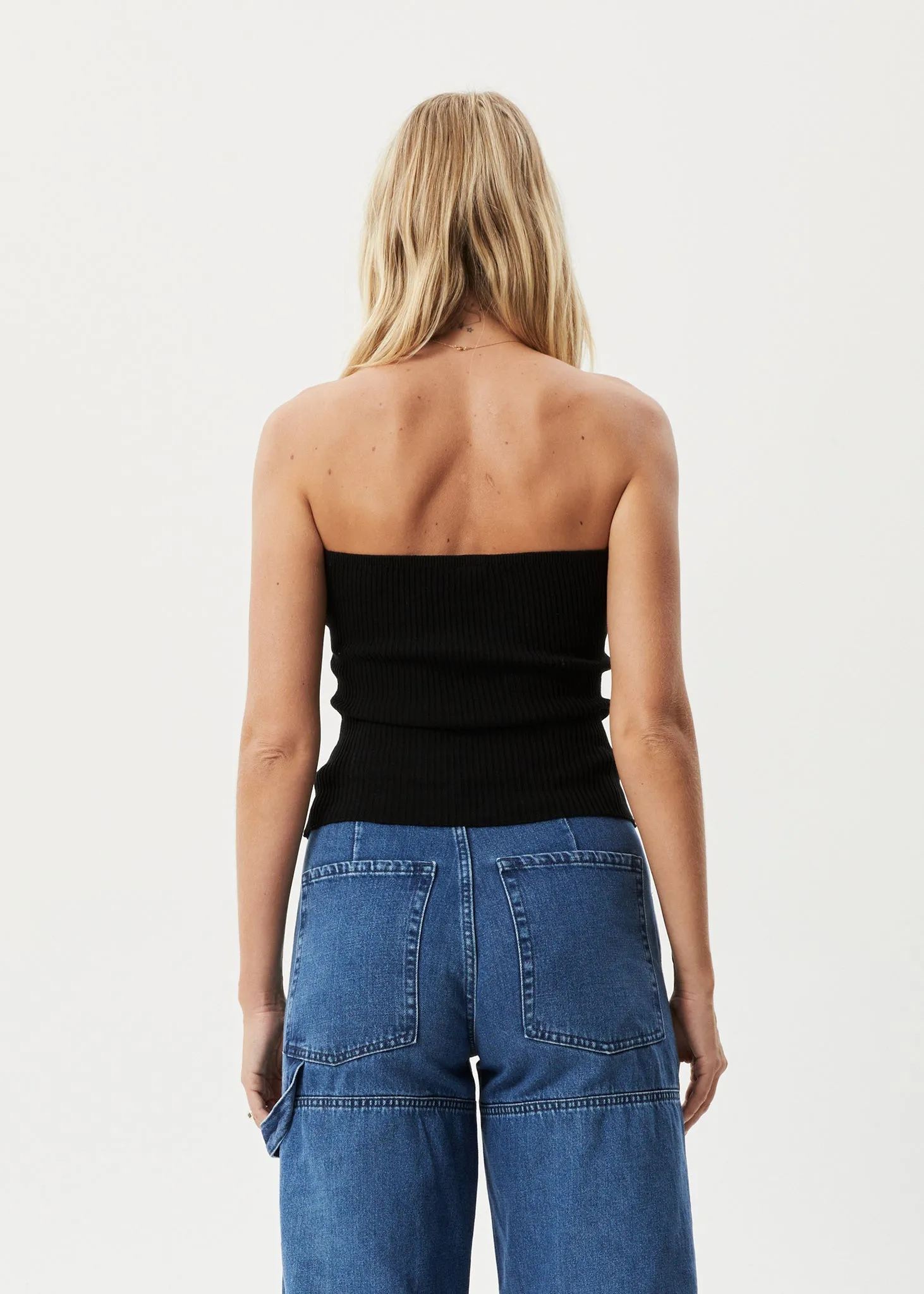 AFENDS Womens Weekend - Knit Tube Top - Black