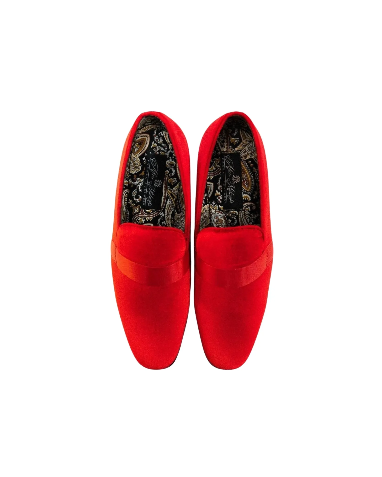After Midnight Ribbon Band Formal Loafer in Fire Red