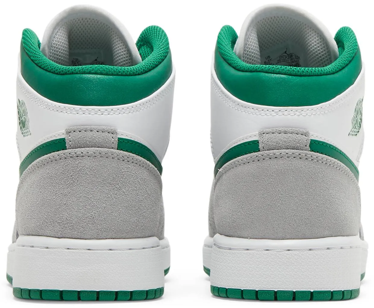 Air Jordan 1 Mid SE GS 'Grey Pine Green'
