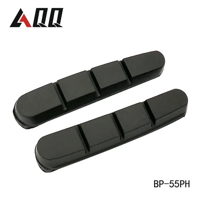 AQQ 1 Pair Road Bicycle Brake Pads V  Shoes Rubber Blocks Durable Cycling Accessories