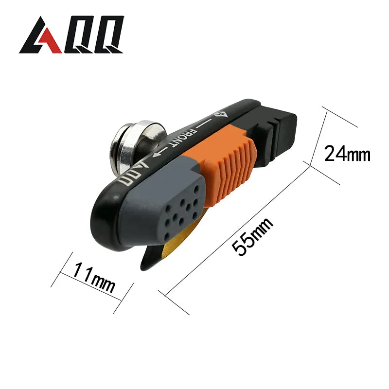 AQQ 1 Pair Road Bicycle Brake Pads V  Shoes Rubber Blocks Durable Cycling Accessories