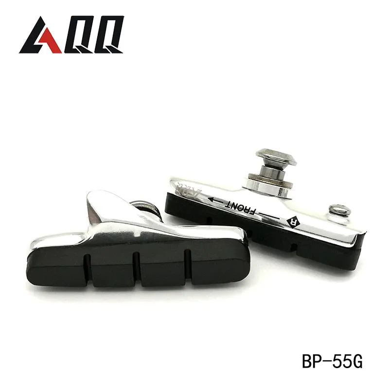 AQQ 1 Pair Road Bicycle Brake Pads V  Shoes Rubber Blocks Durable Cycling Accessories