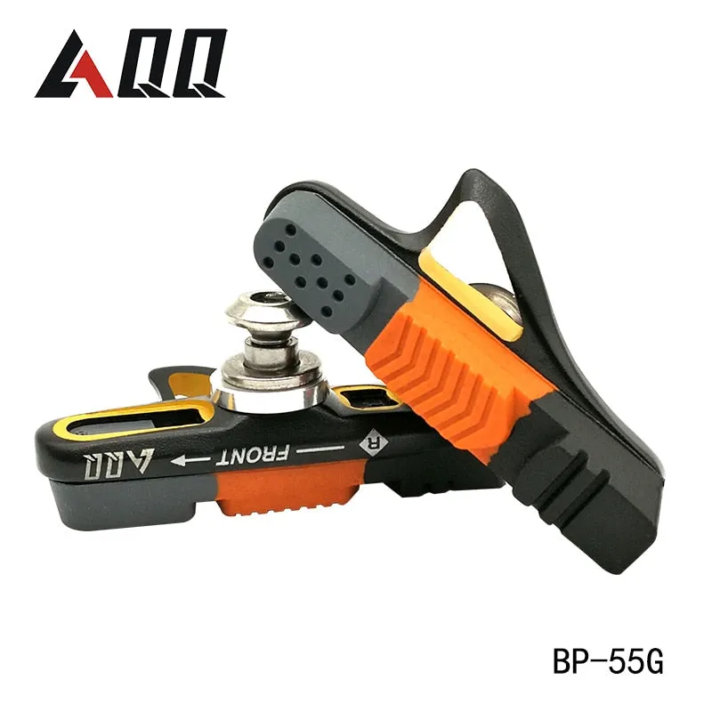 AQQ 1 Pair Road Bicycle Brake Pads V  Shoes Rubber Blocks Durable Cycling Accessories