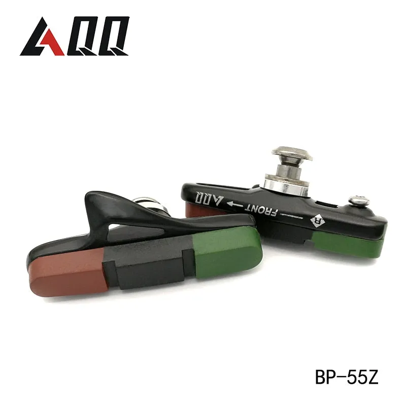 AQQ 1 Pair Road Bicycle Brake Pads V  Shoes Rubber Blocks Durable Cycling Accessories