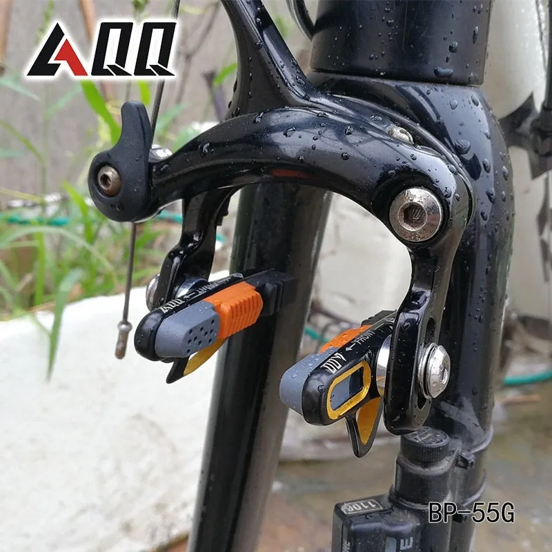 AQQ 1 Pair Road Bicycle Brake Pads V  Shoes Rubber Blocks Durable Cycling Accessories