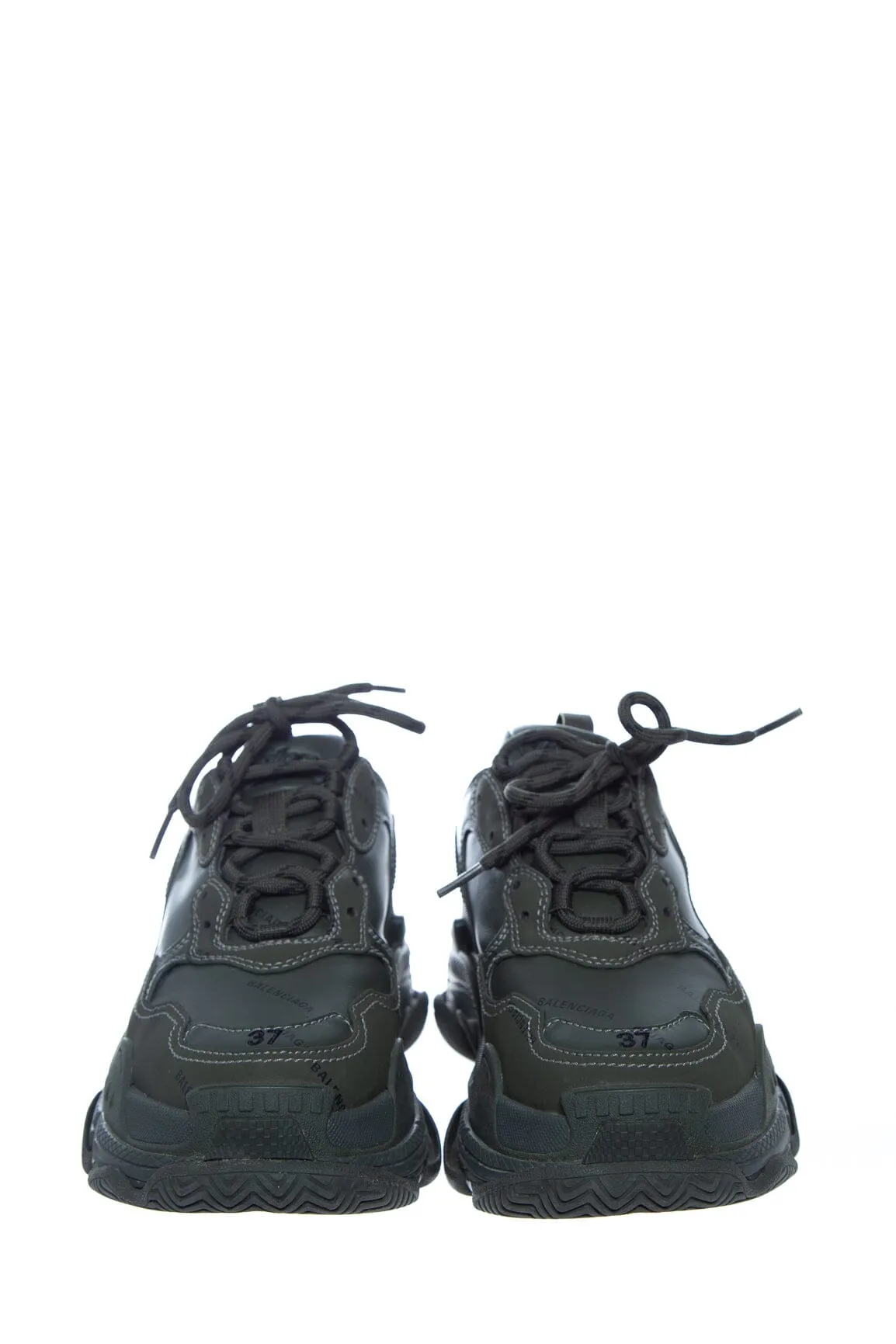 Balenciaga Green Platform Triple S Sneakers SZ 7