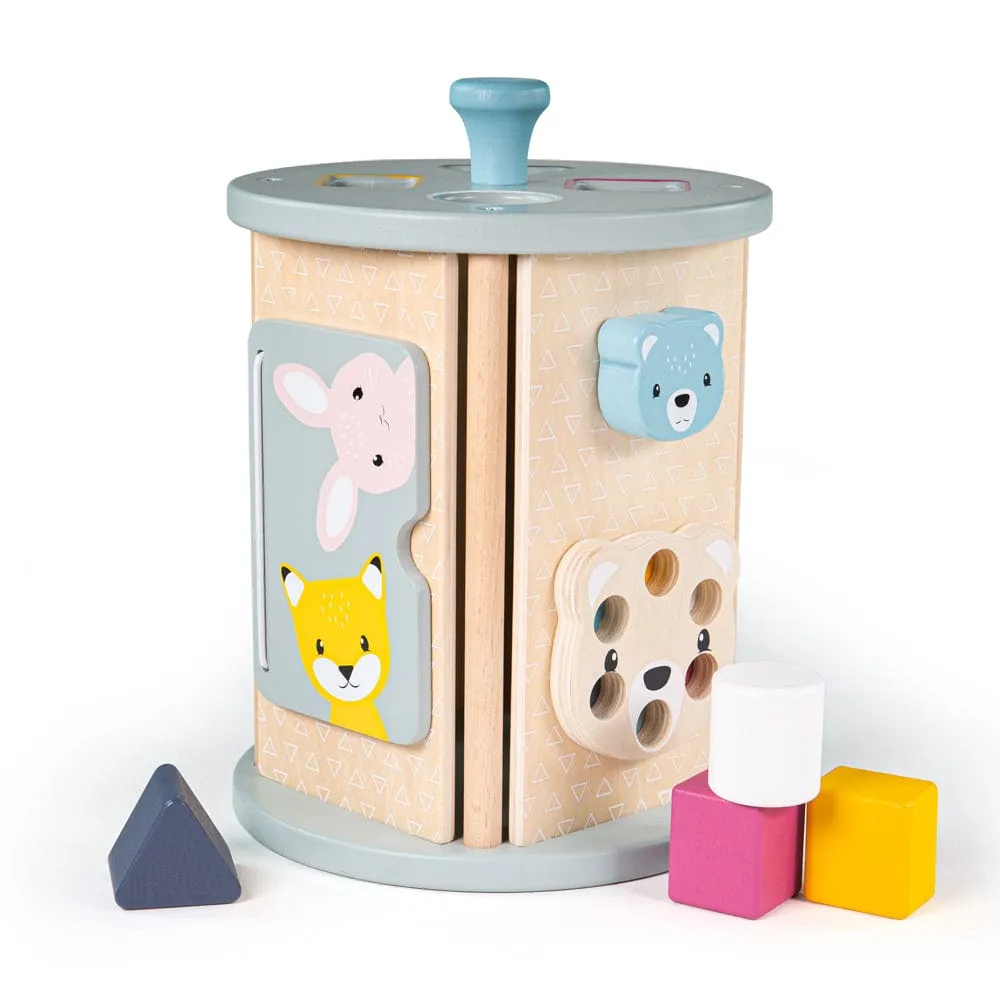Bigjigs Toys Sustainable Wooden Rolling Activity Centre