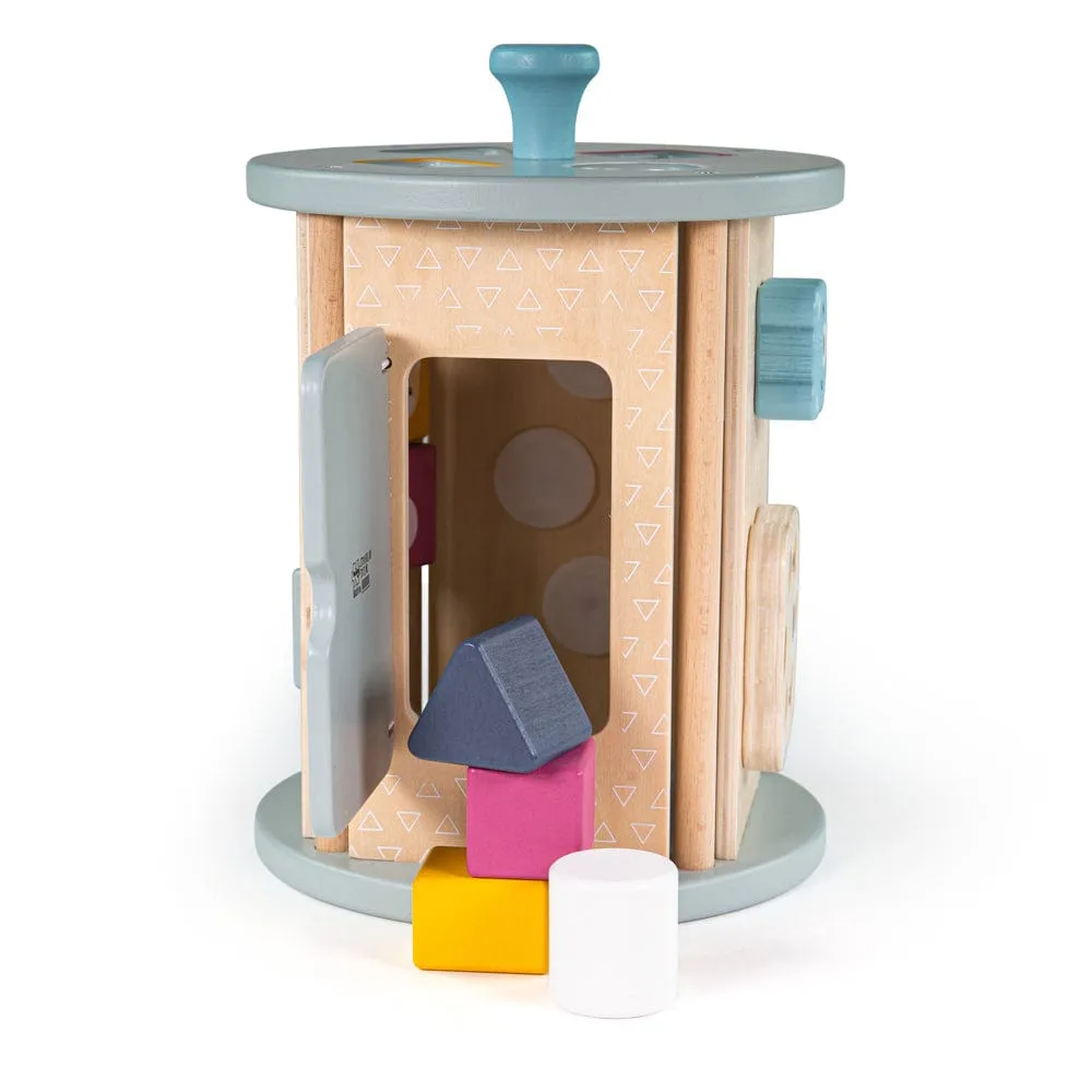 Bigjigs Toys Sustainable Wooden Rolling Activity Centre