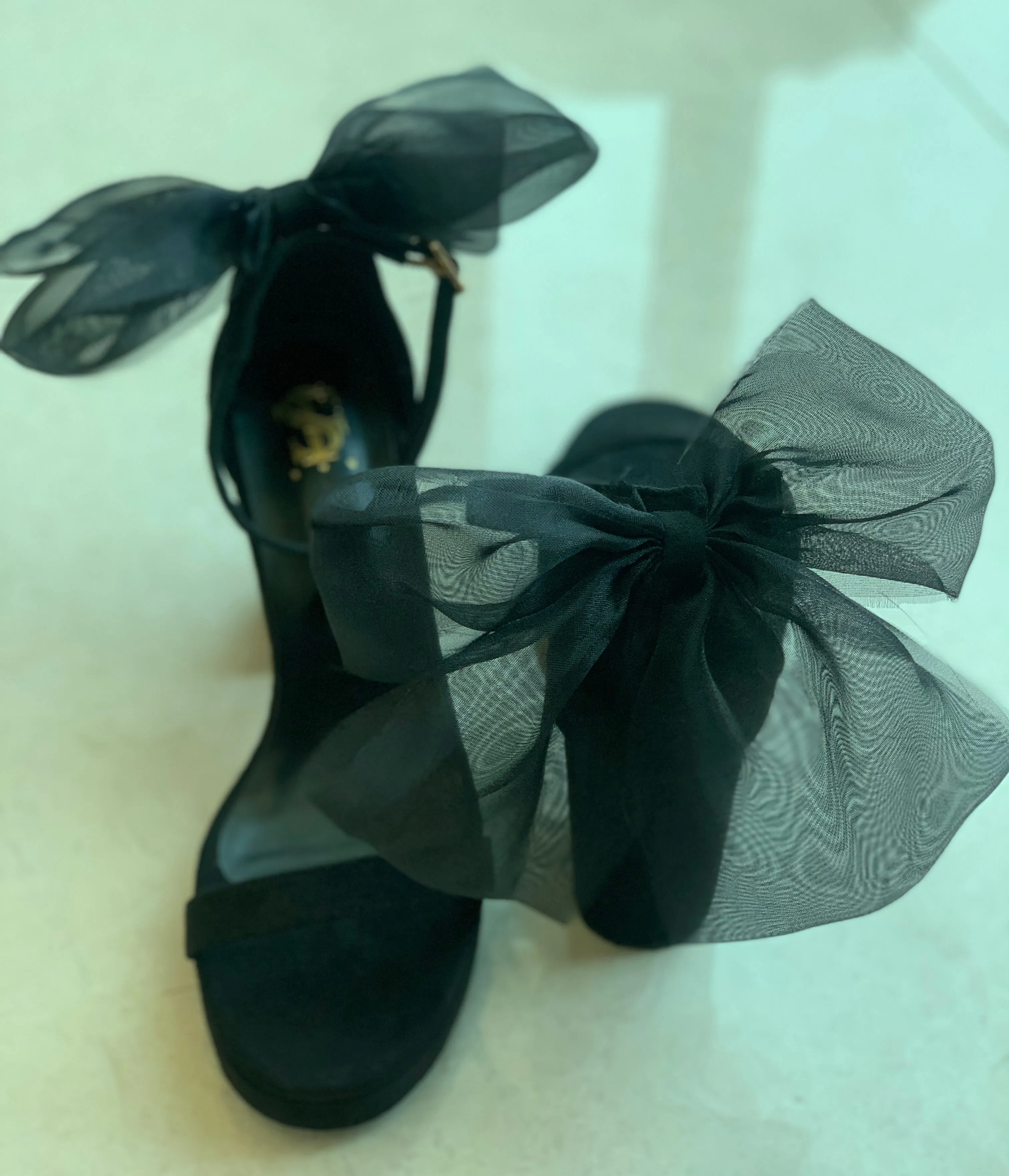 Black Organza Bow Blocks