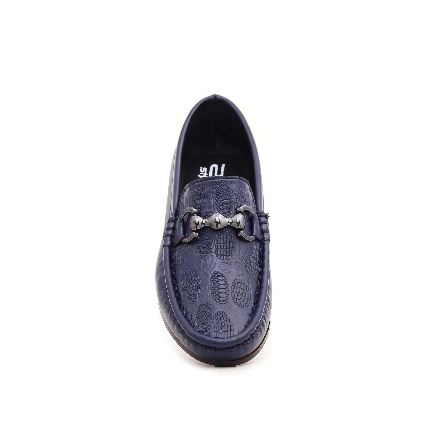 Boys Navy Formal Moccasin KD0395