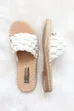 Braided Woven Espadrille Sandals Slides