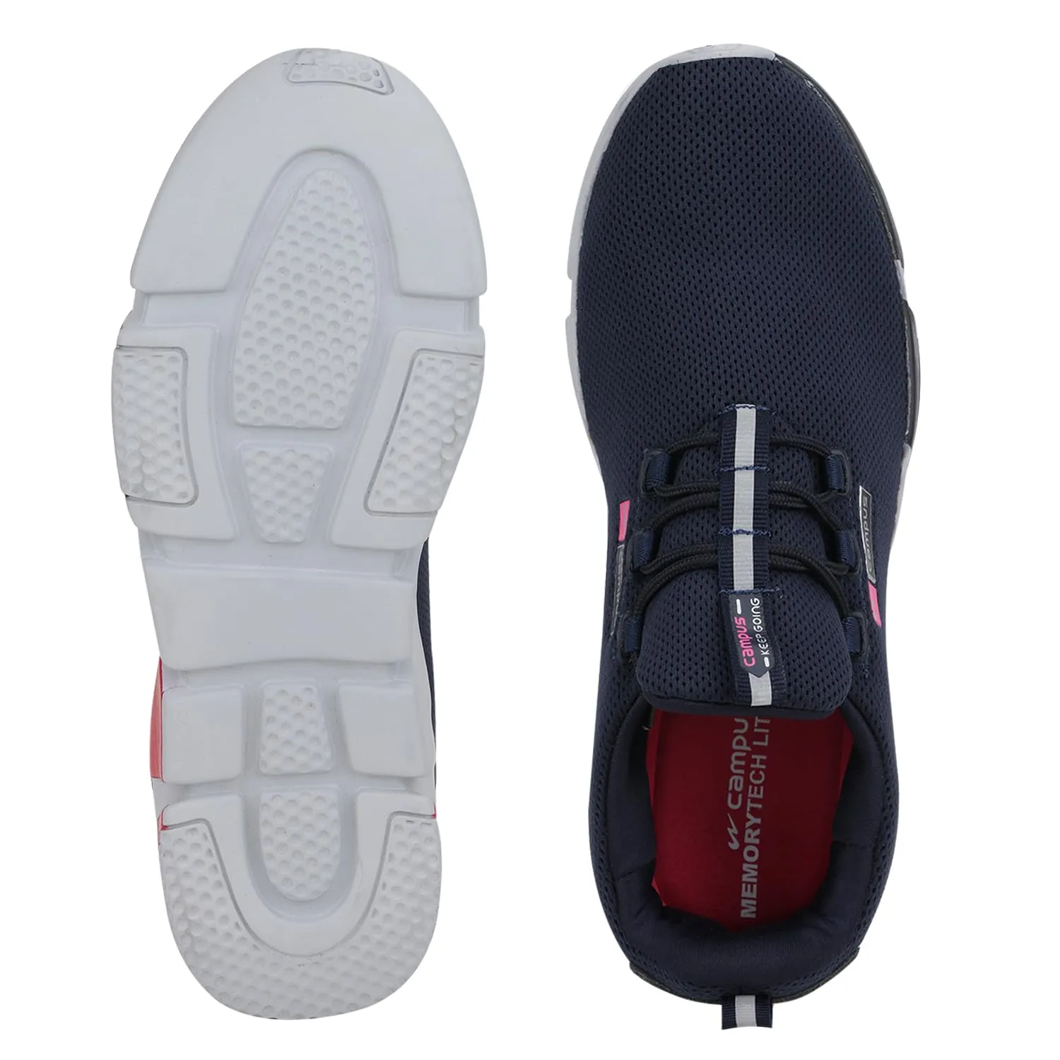 Campus Women's Alexa Navy/Pink Running Shoes - 8UK 5G-663
