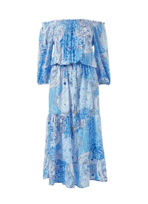 Condor Blue Paisley Dress