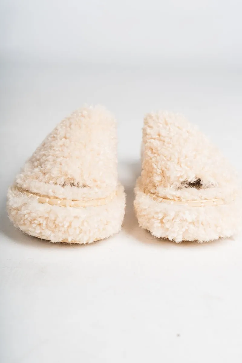 Frost fuzzy sandal natural