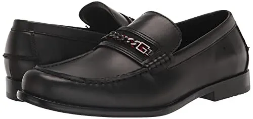 GUESS Men's CAMOX Loafer, Black 001, 7.5