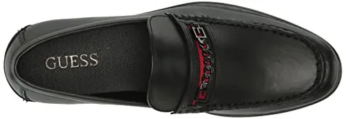 GUESS Men's CAMOX Loafer, Black 001, 7.5