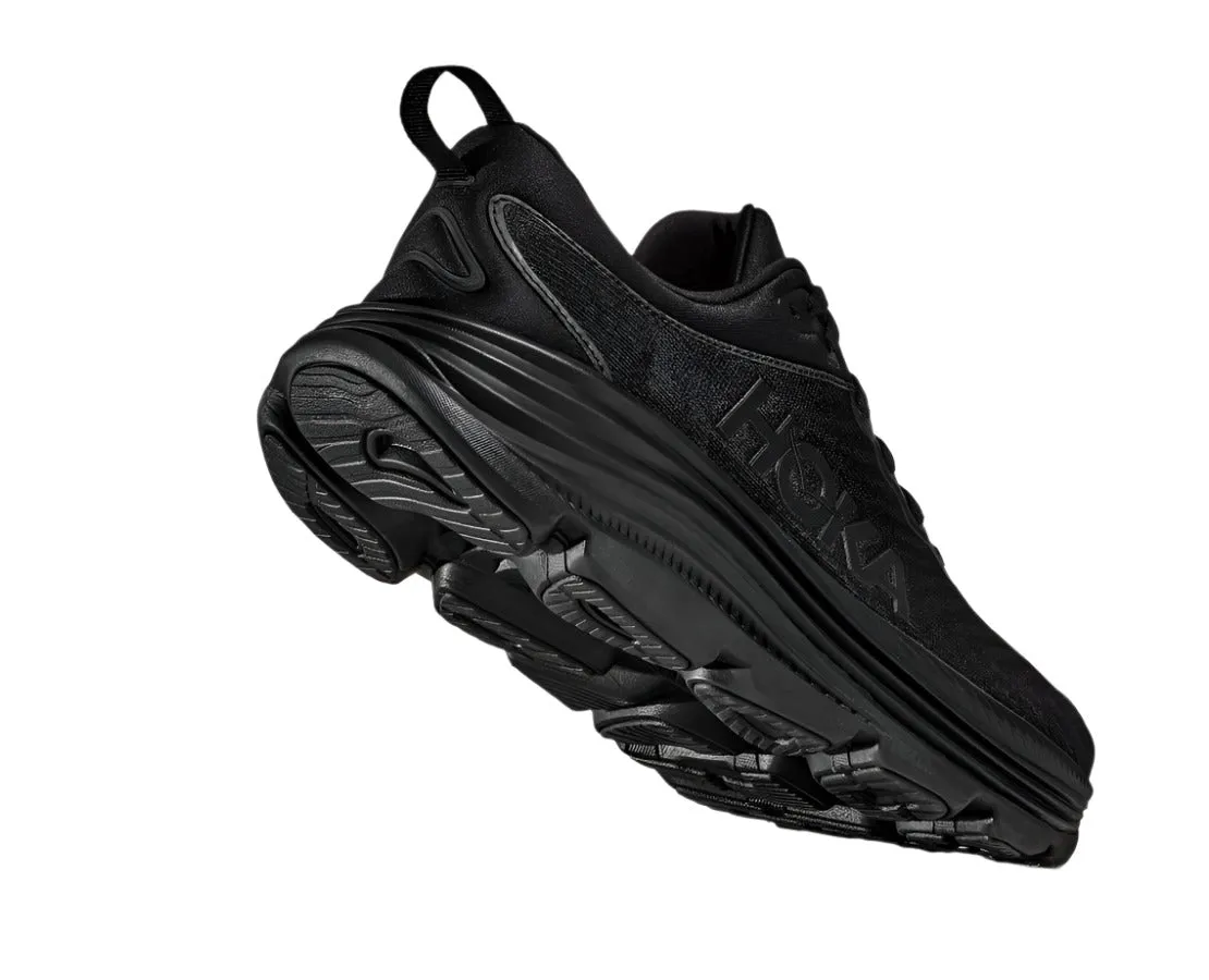 HOKA Women's Gaviota 5 Everyday Running Shoe - Black/Black