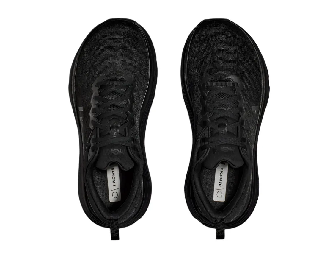 HOKA Women's Gaviota 5 Everyday Running Shoe - Black/Black