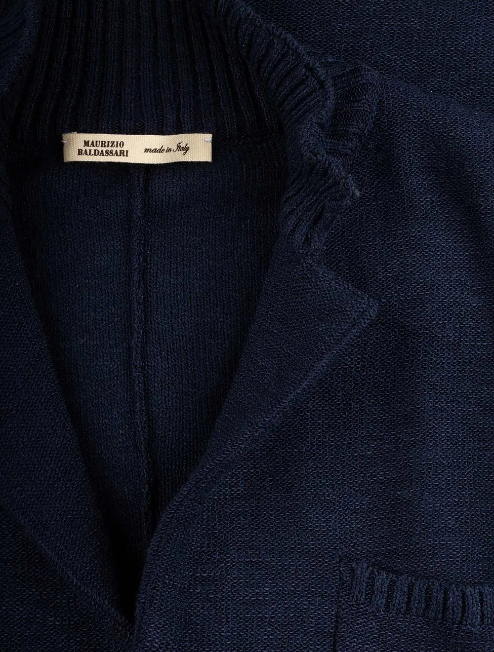 Knit Ribbed Swacket Navy