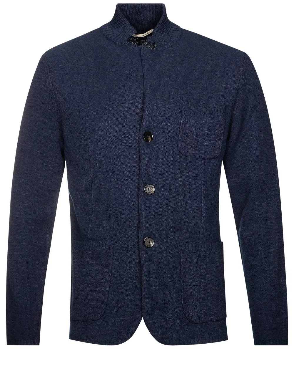 Knit Ribbed Swacket Navy
