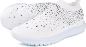 Ladmiple Women Shoes Slip On Casual Womens Slip on Sneakers Arch Support Walking Tennis Shoes Non Slip Comfortable Casual Workout Gym Running Athletic Shoes