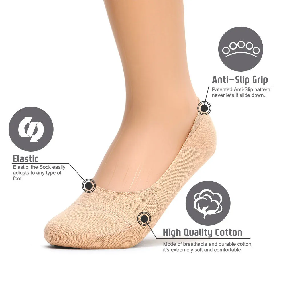 Mens Anti-Slip No Show Socks