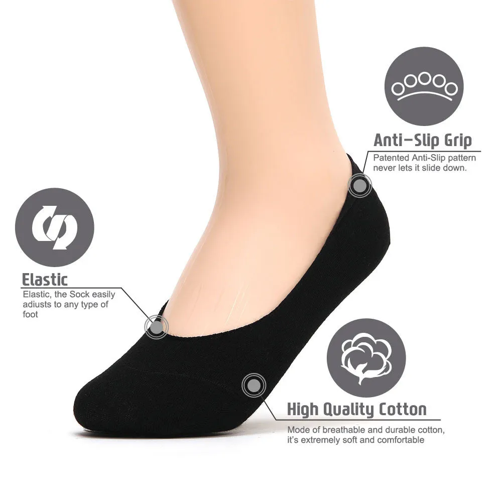 Mens Anti-Slip No Show Socks
