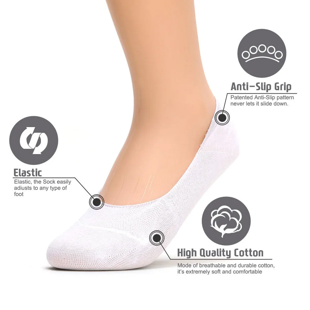 Mens Anti-Slip No Show Socks