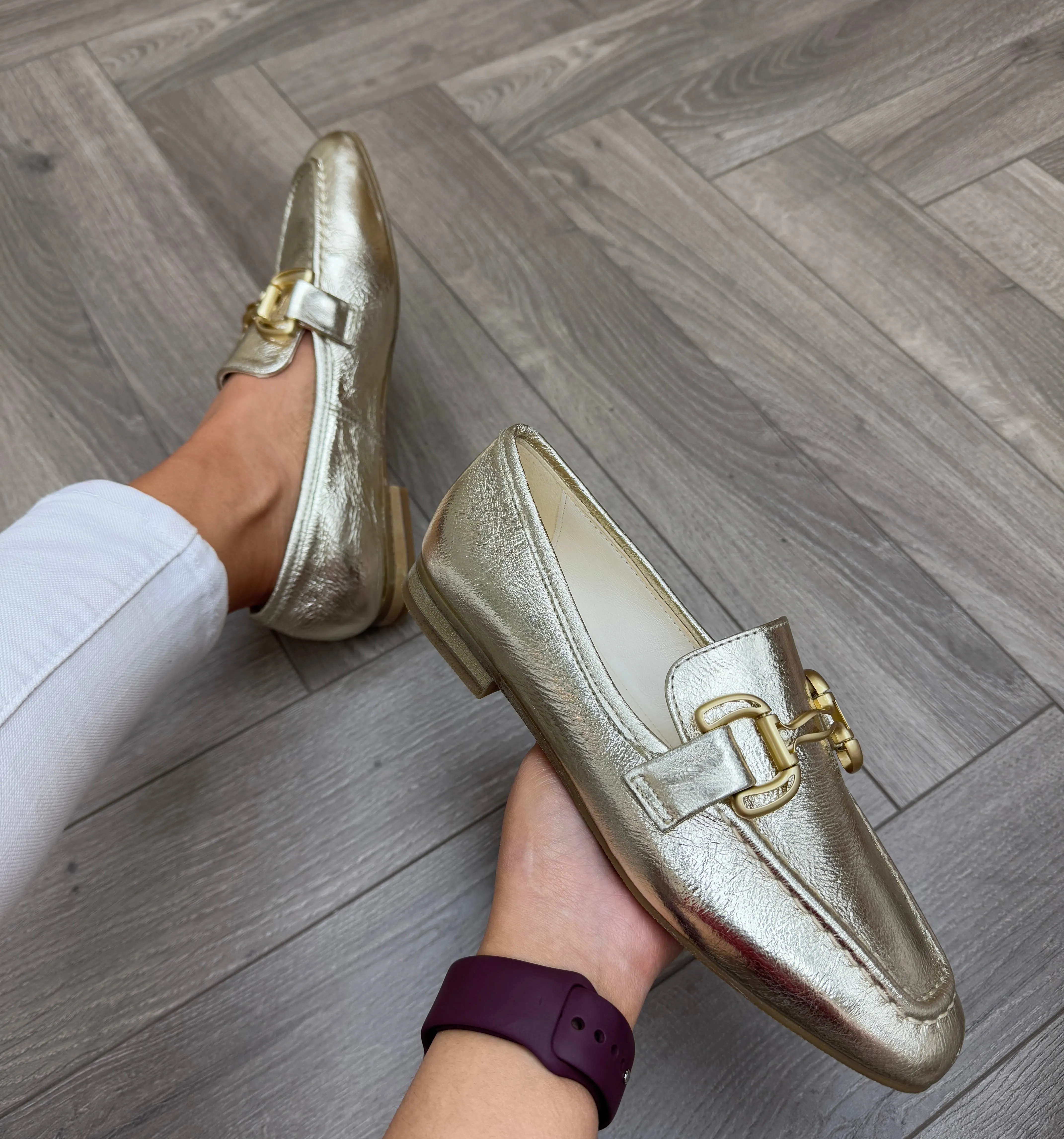 MJUS (SS25) T85120 Metallic Loafer - Platino (MJ8)