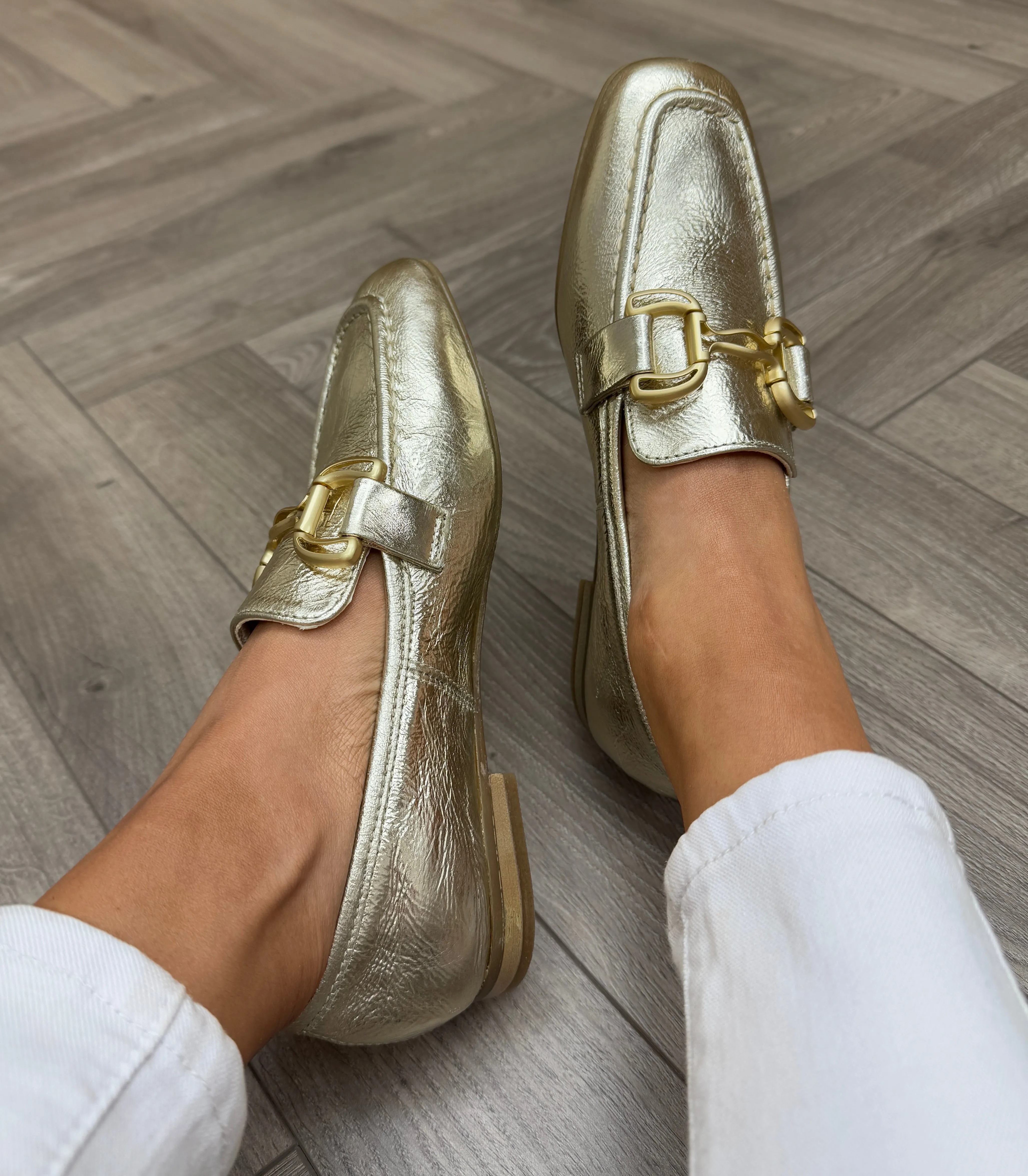 MJUS (SS25) T85120 Metallic Loafer - Platino (MJ8)