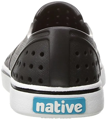 Native Shoes, Miles, Kids Shoe, Jiffy Black/Shell White, 5 M US Toddler