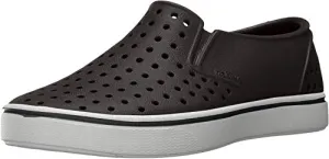 Native Shoes, Miles, Kids Shoe, Jiffy Black/Shell White, 5 M US Toddler