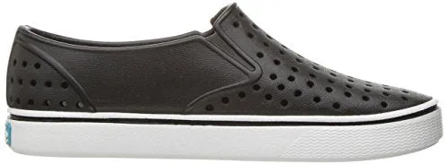 Native Shoes, Miles, Kids Shoe, Jiffy Black/Shell White, 5 M US Toddler