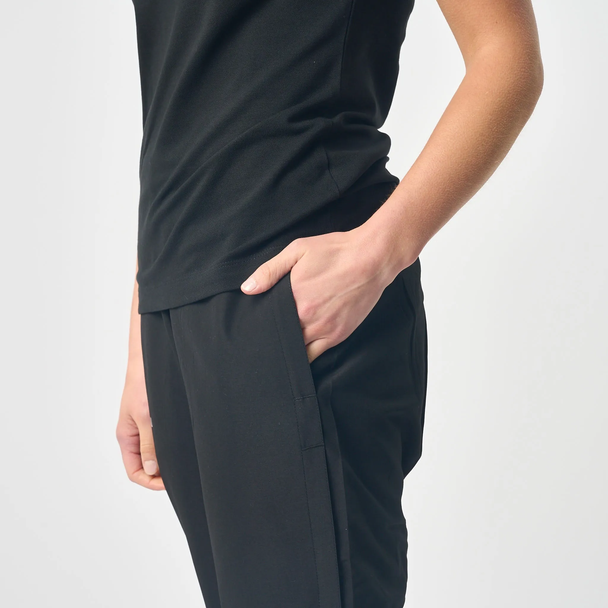 Omnitau Women's Team Sports Full Zip Tracksuit Pant - Black