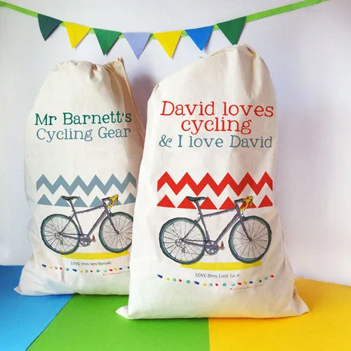 Personalised Cycling Storage Bag