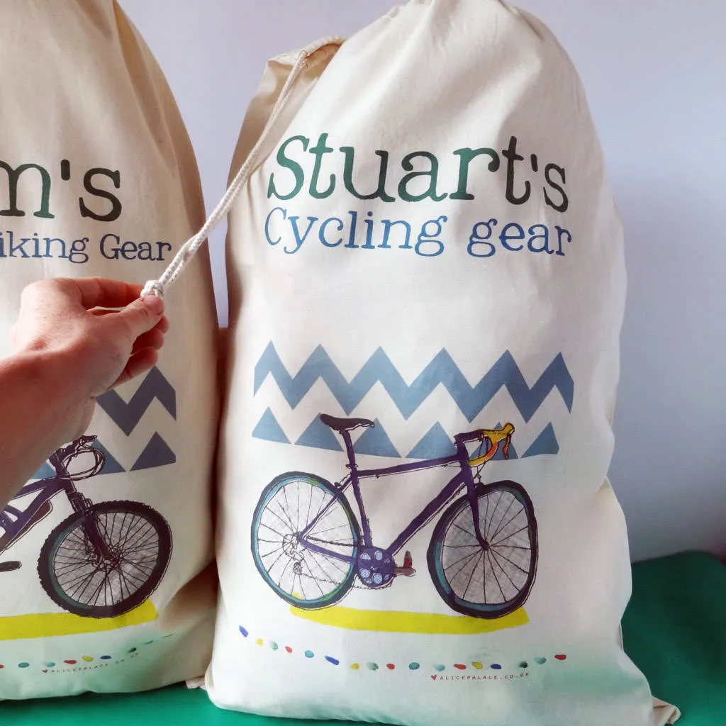 Personalised Cycling Storage Bag