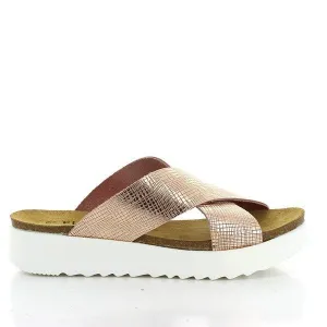 Plakton 665038 Pink Cross-Strap Platforms