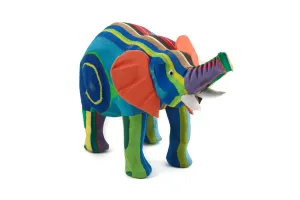 Recycled Flip Flop Elephant - 3"