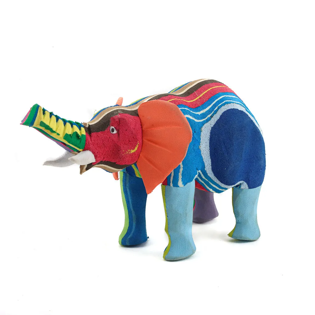 Recycled Flip Flop Elephant - 3"