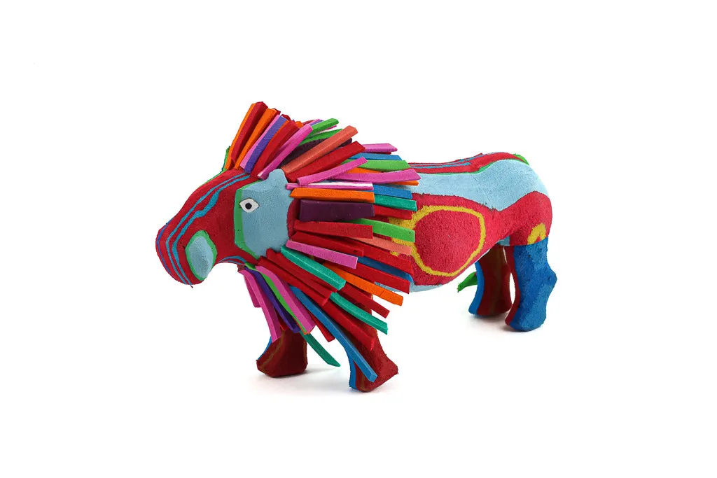 Recycled Flip Flop Lion - 4"