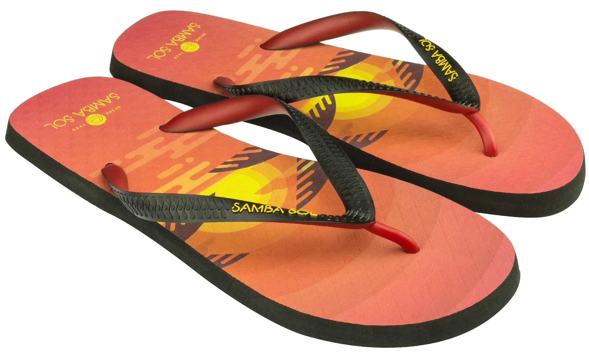 Samba Sol Men’s Beach Collection Flip Flops - Sunset