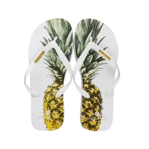 Samba Sol Men’s Fashion Collection Flip Flops - Pineapple