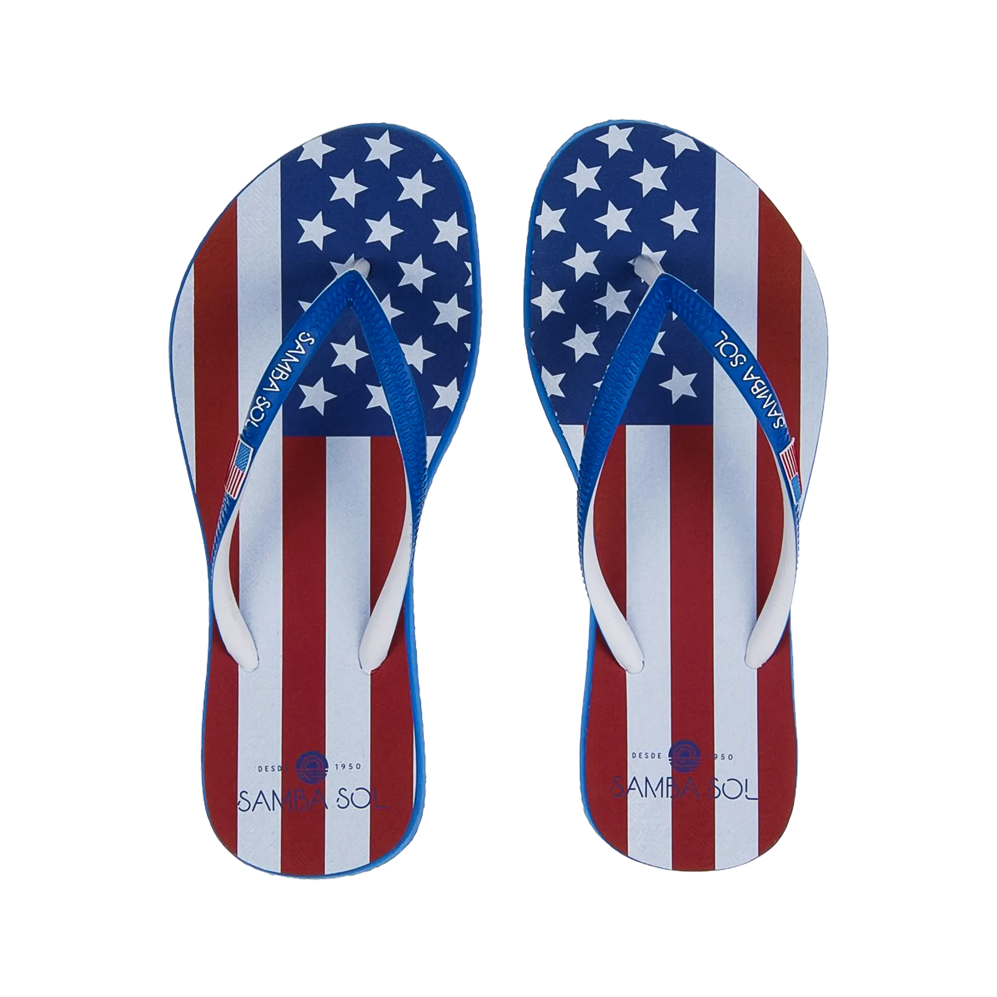 Samba Sol Women's Countries Collection Flip Flop - USA