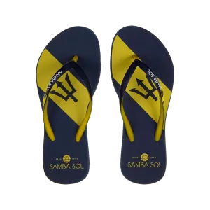 Samba Sol Women's Countries Collection Flip Flops - Barbados