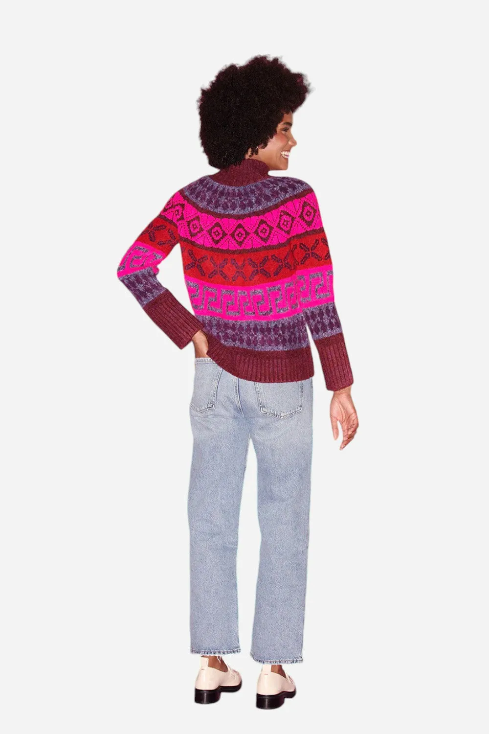Saylor Candace Fluorescent Fair Isle
