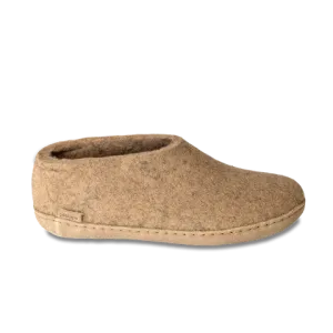 Shoe with Leather Sole - Sand