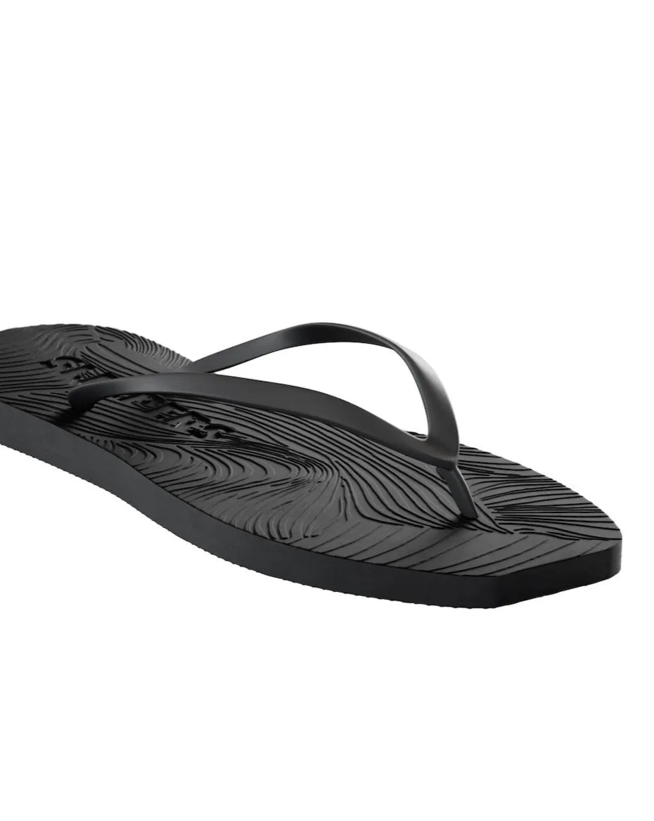 SLEEPERS TAPERED FLIP FLOPS BLACK