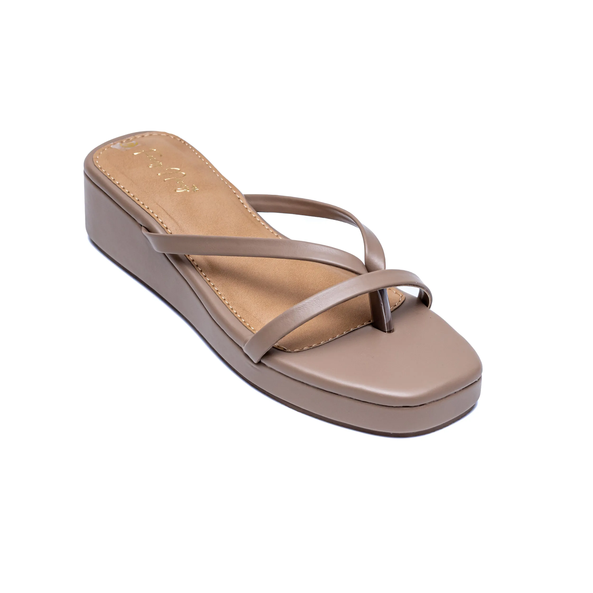 Strappy Platforms - Beige