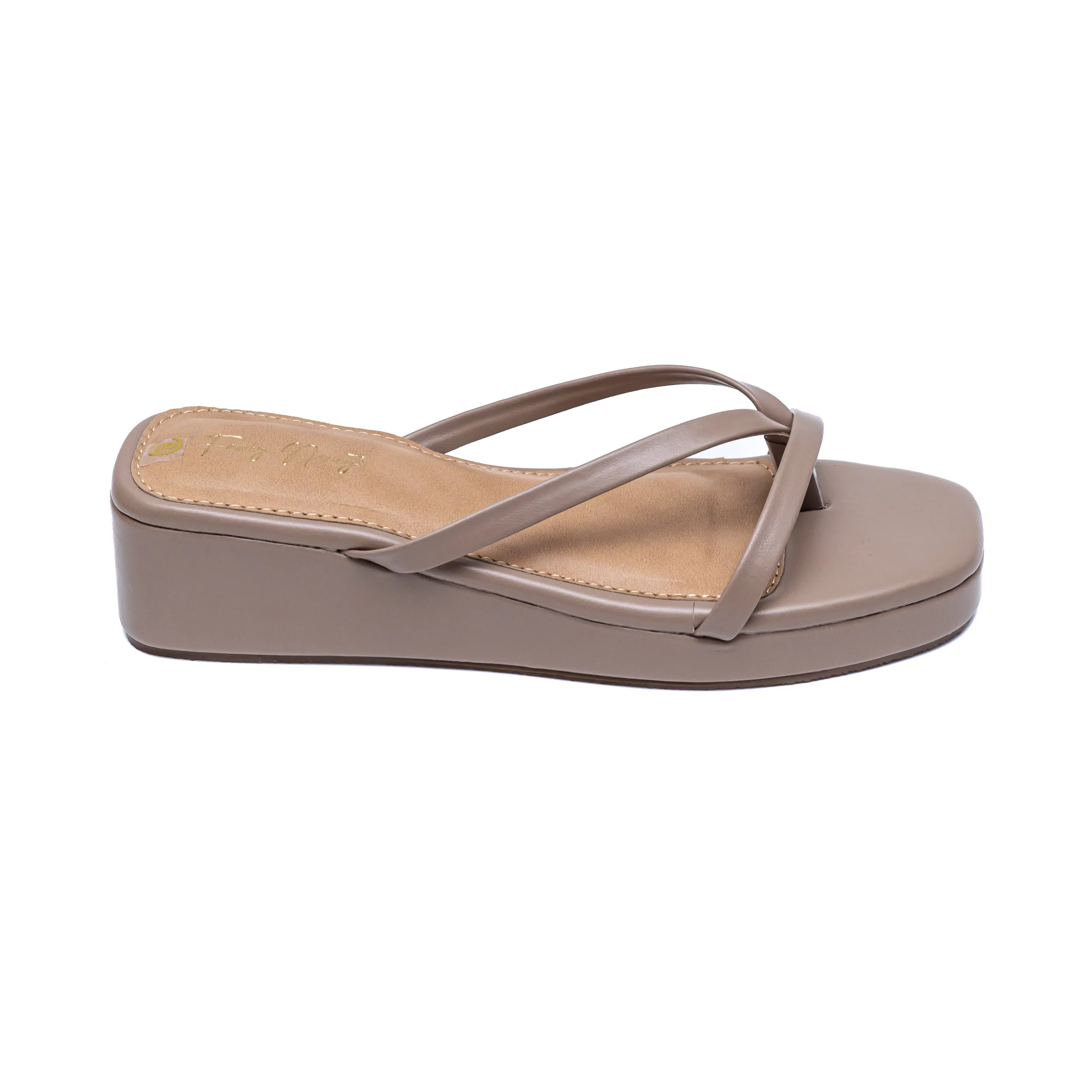 Strappy Platforms - Beige